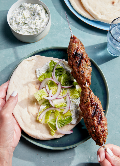 Flavors of the Sun: Spicy Beef Kebabs with Tzatziki