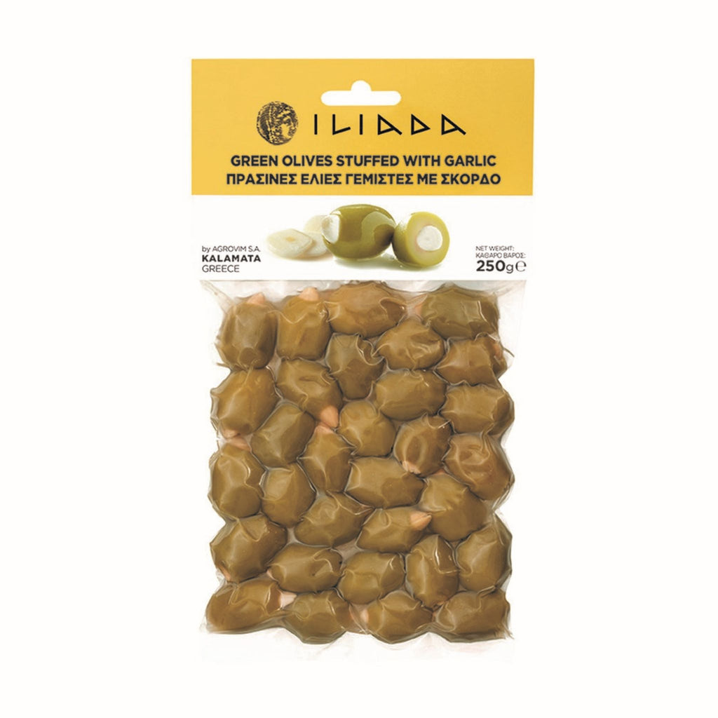 Iliada Olives - Green Olives Stuffed With Garlic