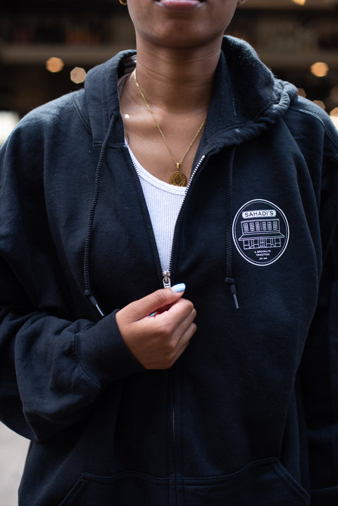 Heavy Zip Up, Black