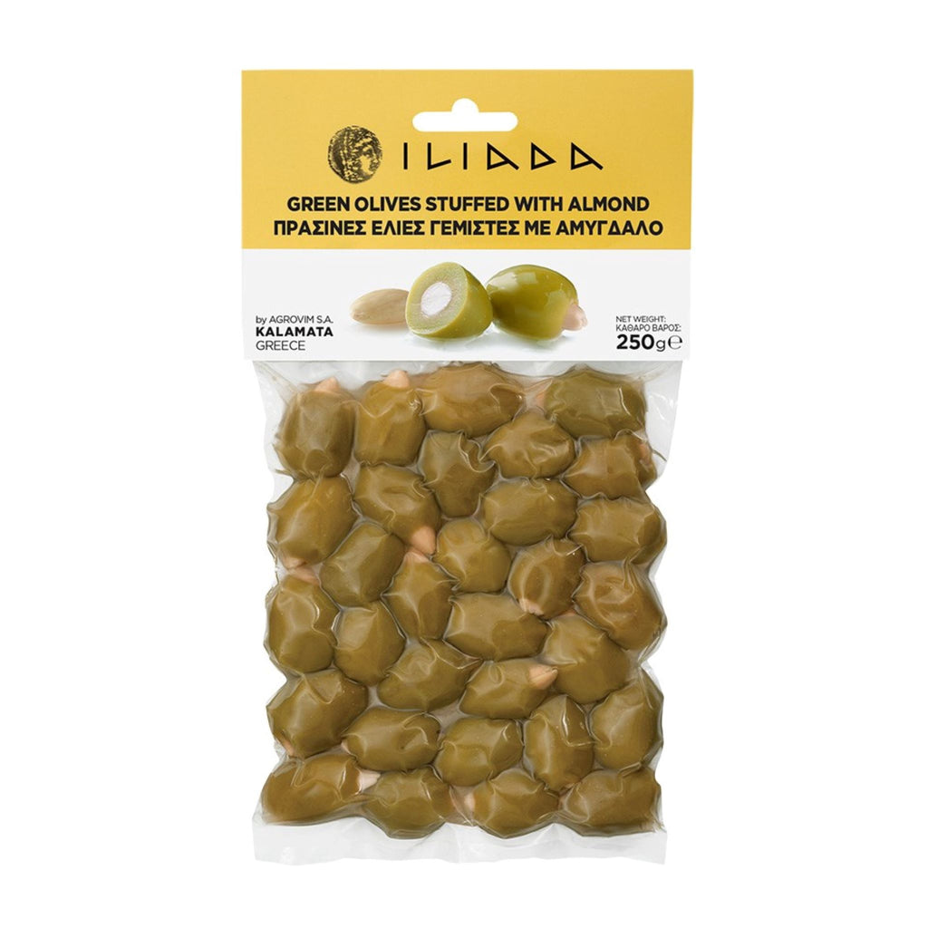 Iliada Olives - Green Olives Stuffed With Almond