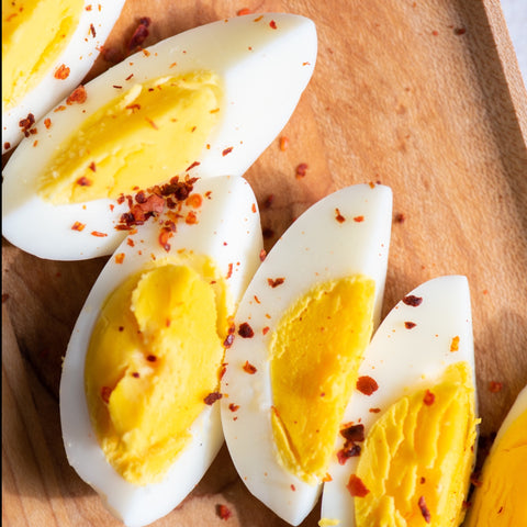 Sahadi's Aleppo Pepper on hard boiled eggs